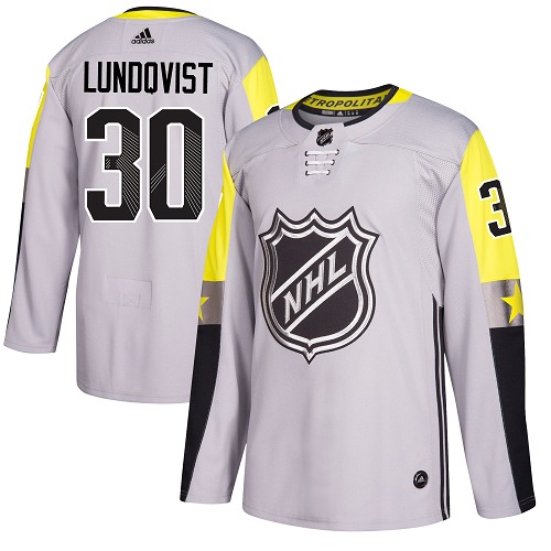 Adidas Men New York Rangers #30 Henrik Lundqvist Gray 2018 All-Star NHL Jersey->new york rangers->NHL Jersey